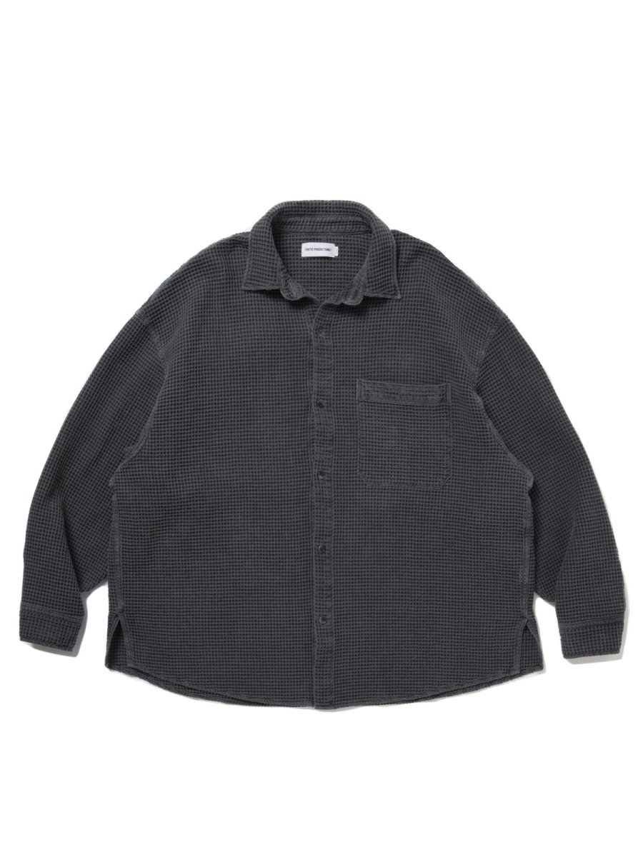 画像1: COOTIE   Pigment Dyed Waffle L/S Shirt (1)
