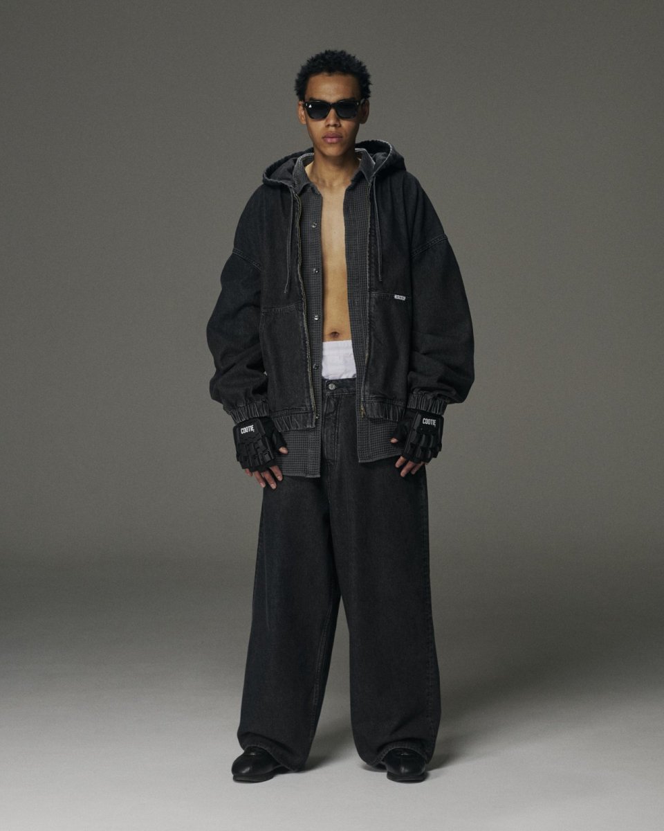 画像3: COOTIE   12.5oz Denim Zip Up Hooded Jacket (3)