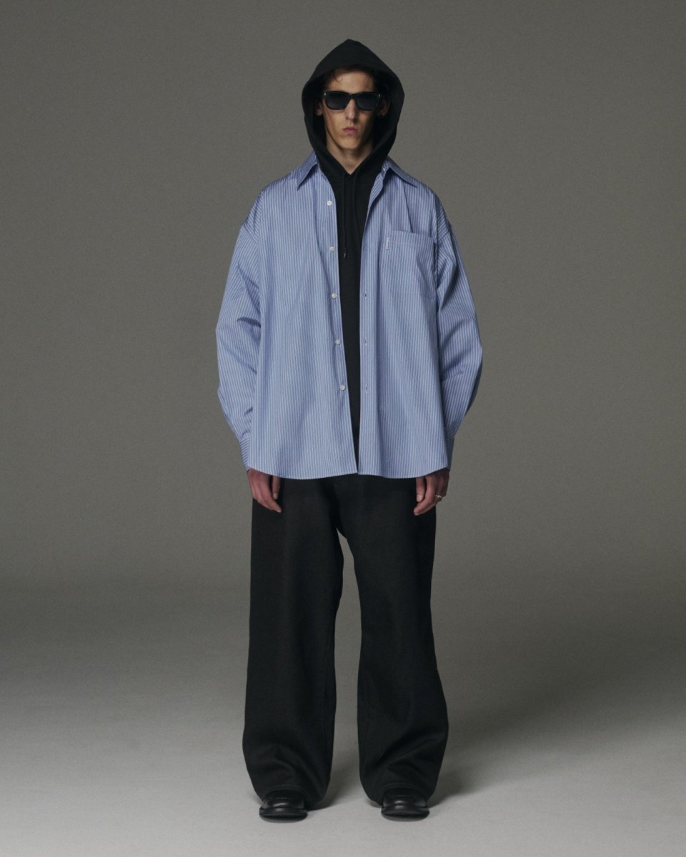 画像6: COOTIE   Stripe Broad Oversized L/S Shirt (6)