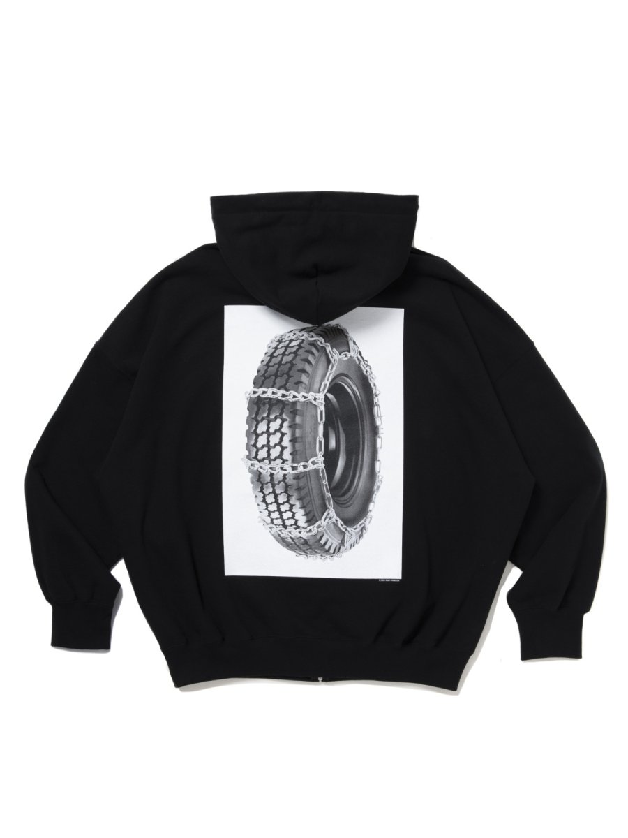 画像1: COOTIE   Print Sweat Zip Hoodie (Tire with Chains) (1)