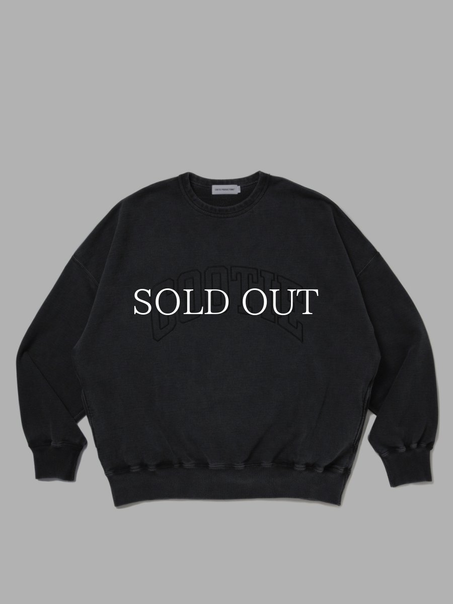 画像1: COOTIE  Pigment Dyed Open End Yarn Sweat Crew (1)