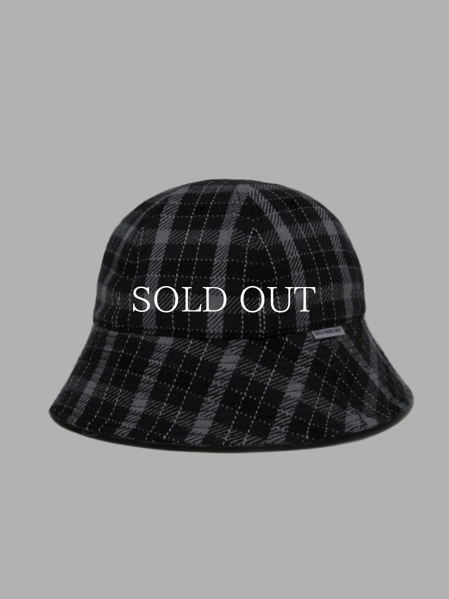 画像1: COOTIE   Heavy Flannel Check Ball Hat (1)