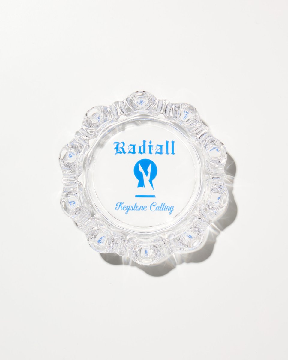 画像1: RADIALL  KEYSTONE - GLASS ASHTRAY (1)
