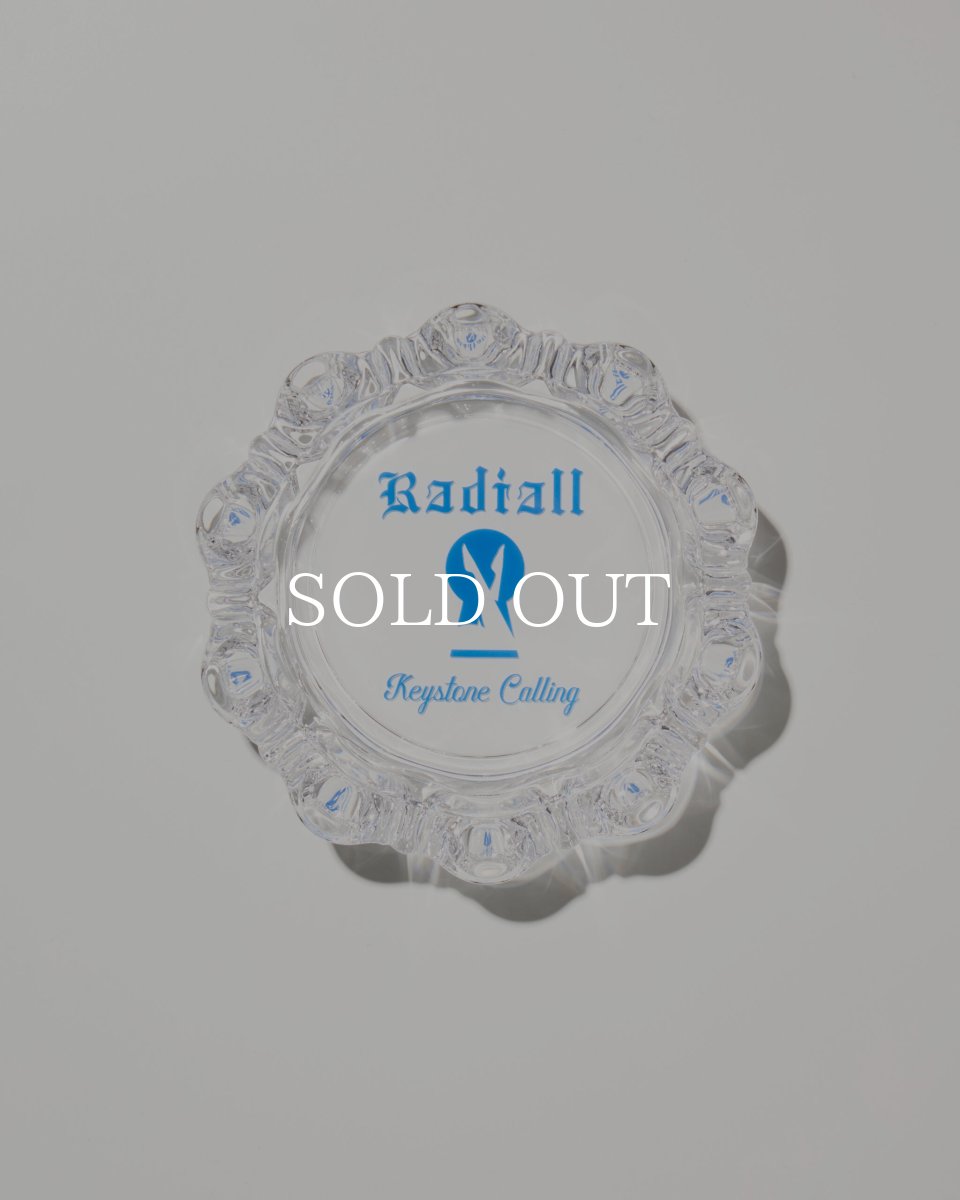 画像1: RADIALL  KEYSTONE - GLASS ASHTRAY (1)