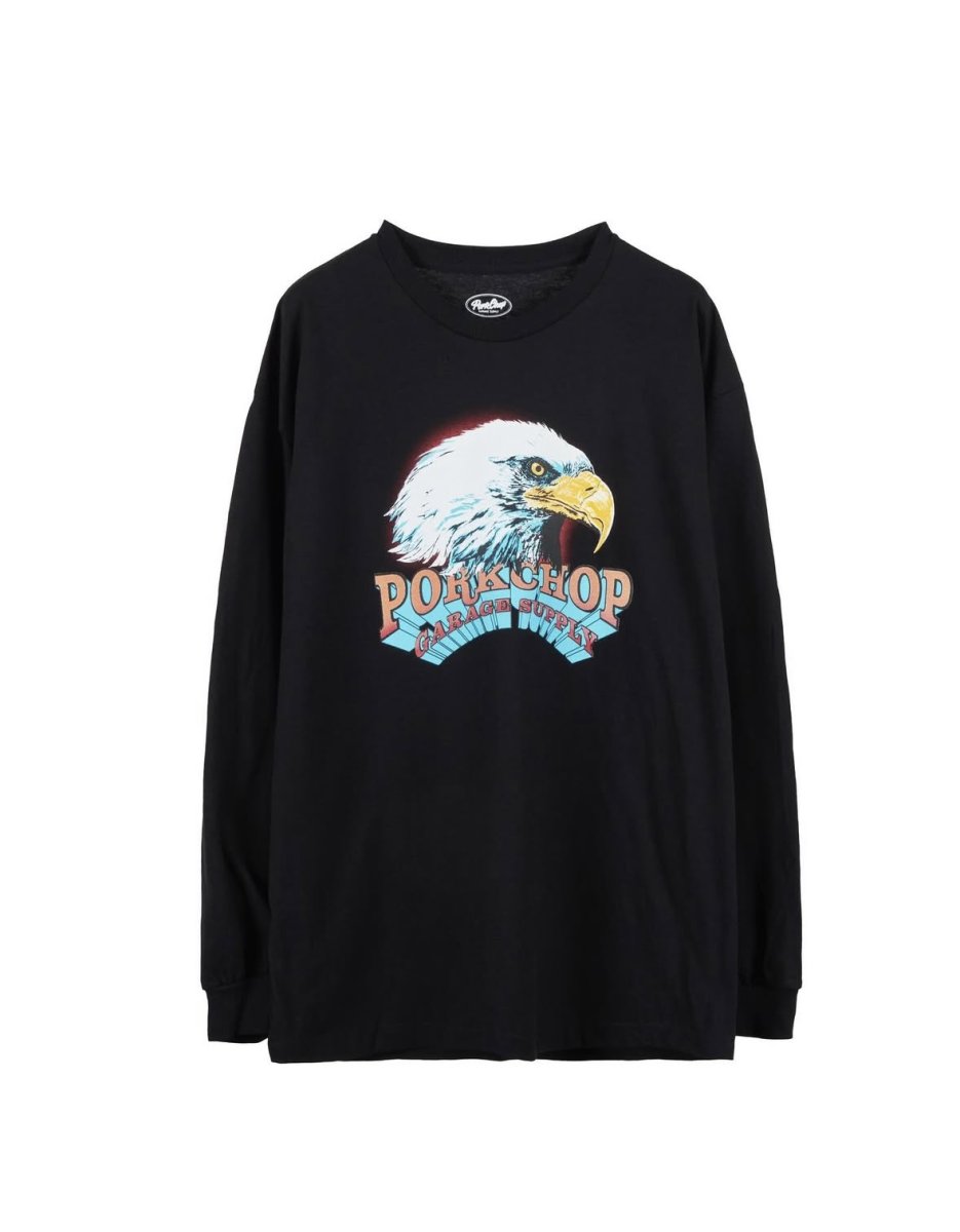 画像1: PORKCHOP GARAGE SUPPLY ×MASSES EAGLE L/S (1)