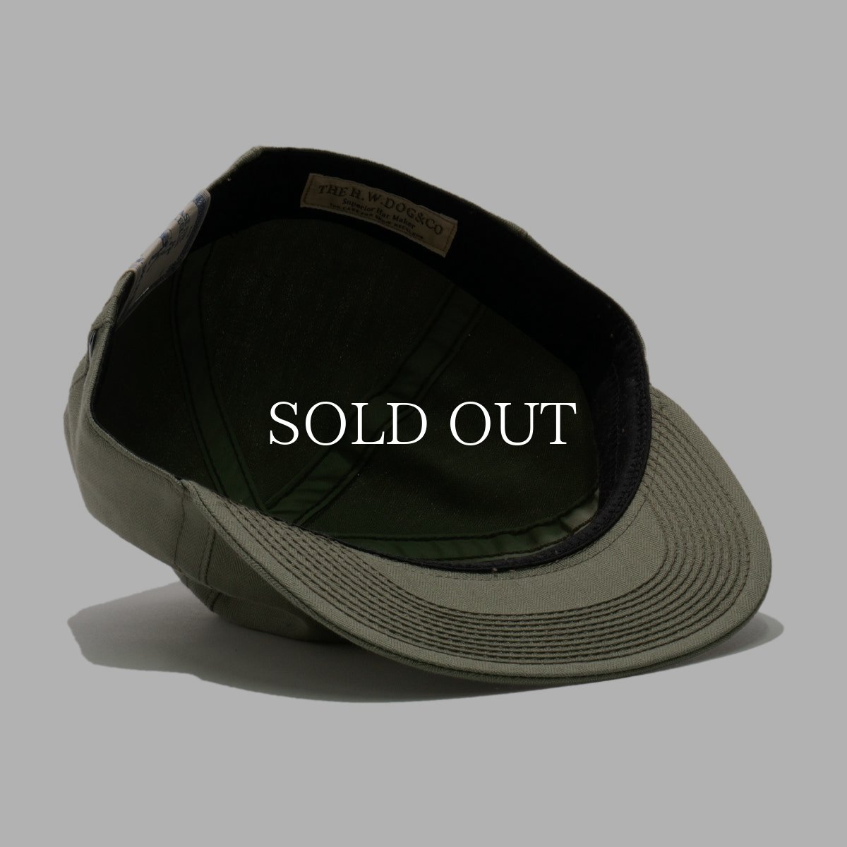 画像10: THE H.W.DOG&CO.  HERRINGBONE RAILROAD CAP (10)