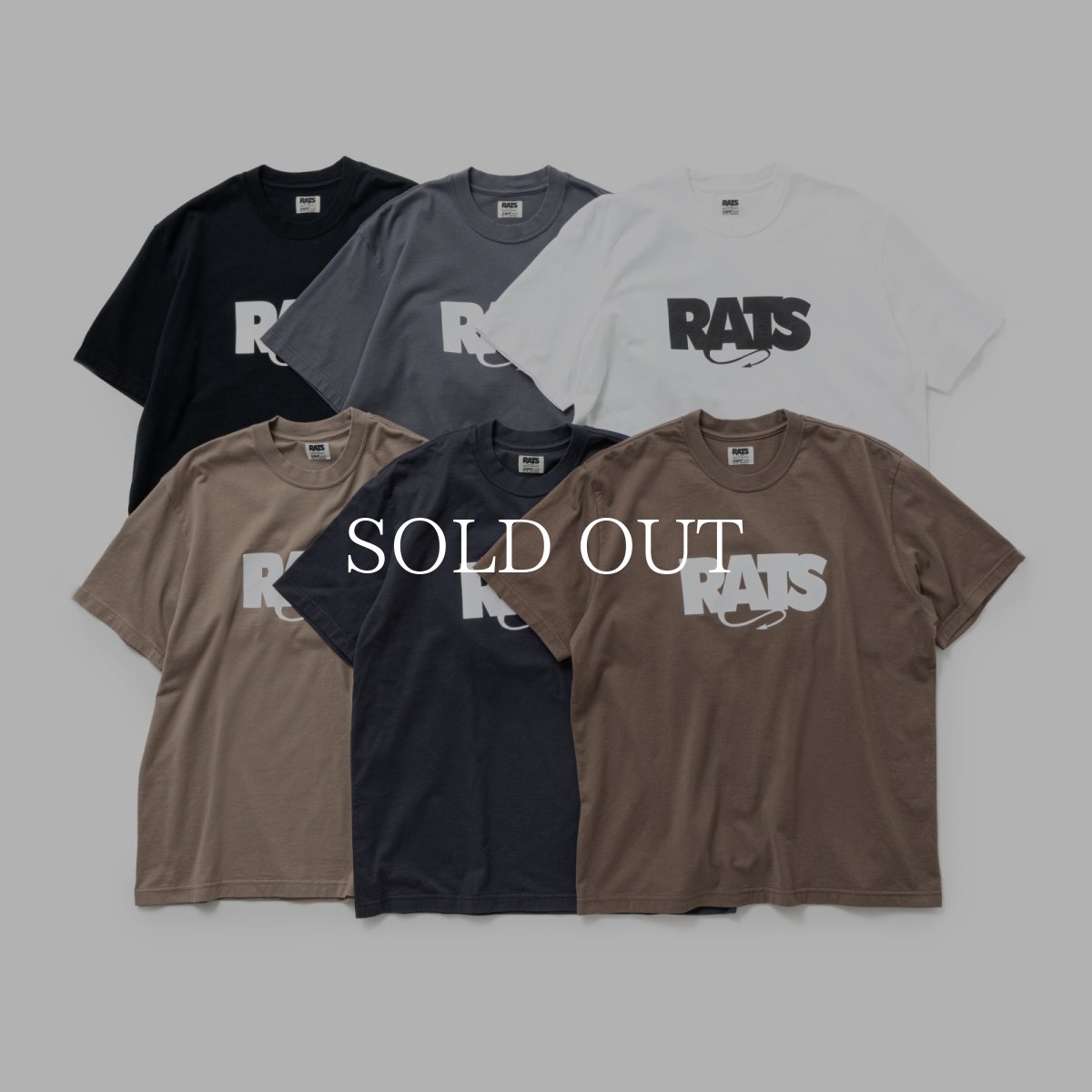 画像1: RATS  BOX LOGO TEE (1)