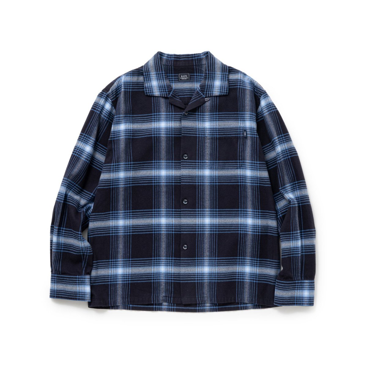 画像1: RATS  COTTON RAYON CHECK SHIRT (1)