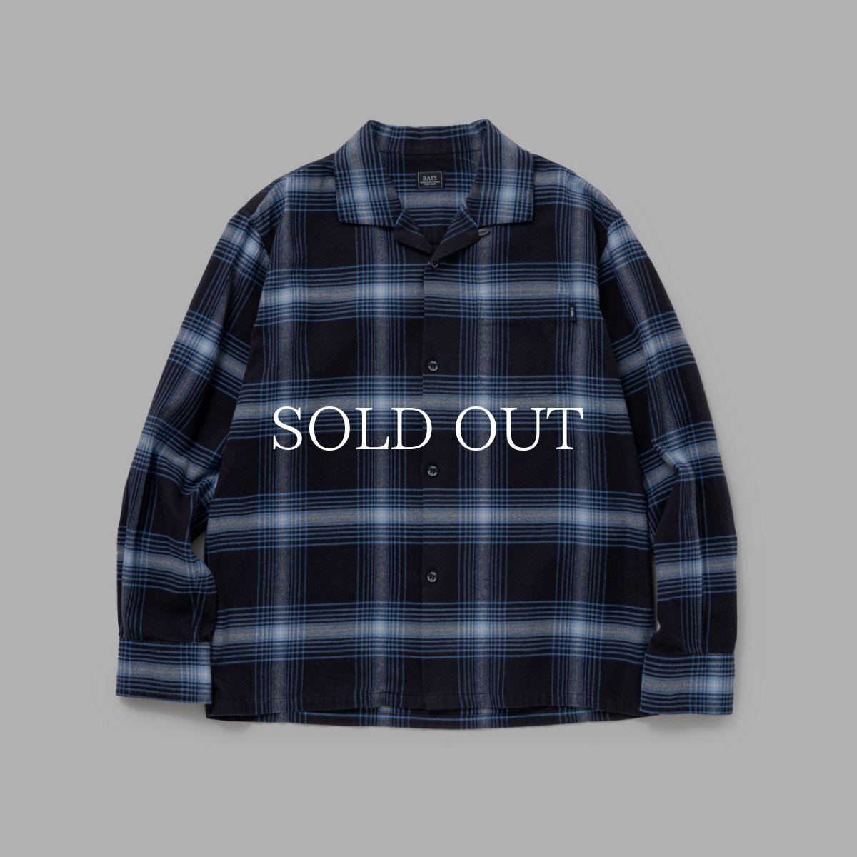 画像1: RATS  COTTON RAYON CHECK SHIRT (1)