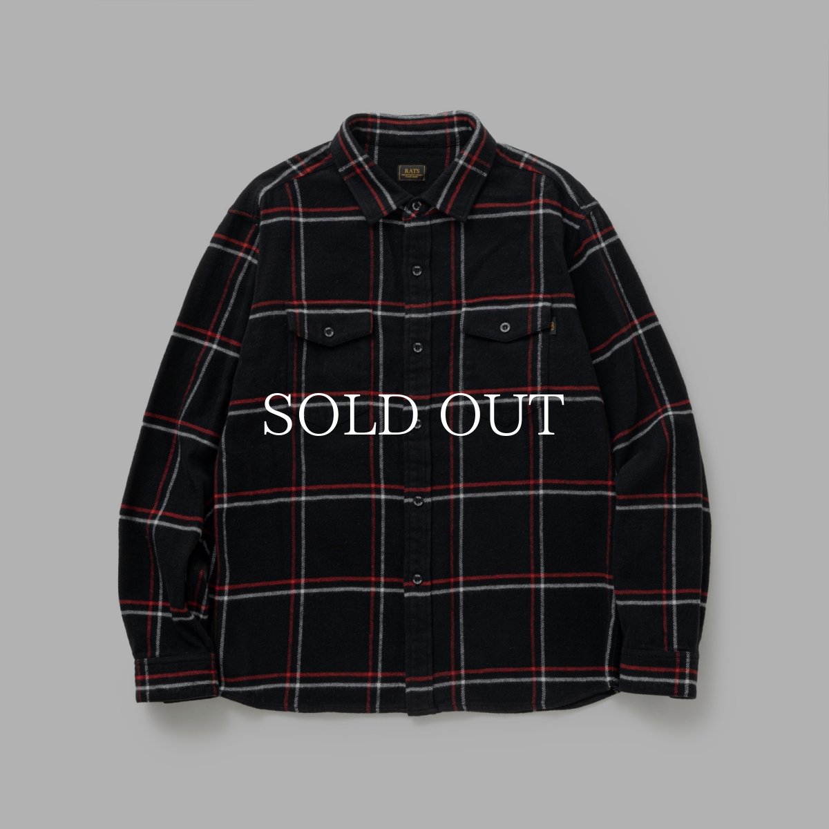 画像1: RATS  COTTON FLANNEL CHECK SHIRT (1)