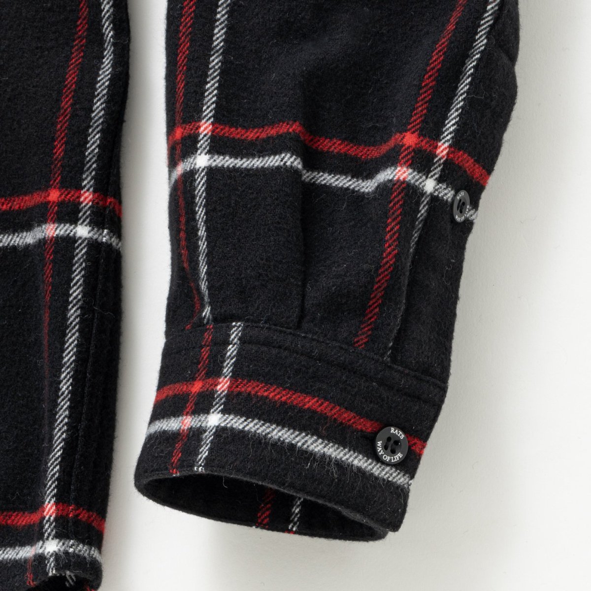 画像6: RATS  COTTON FLANNEL CHECK SHIRT (6)