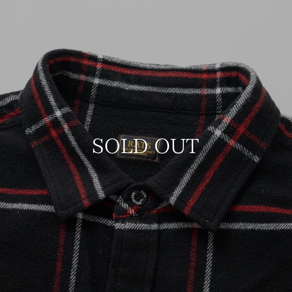 画像3: RATS  COTTON FLANNEL CHECK SHIRT (3)