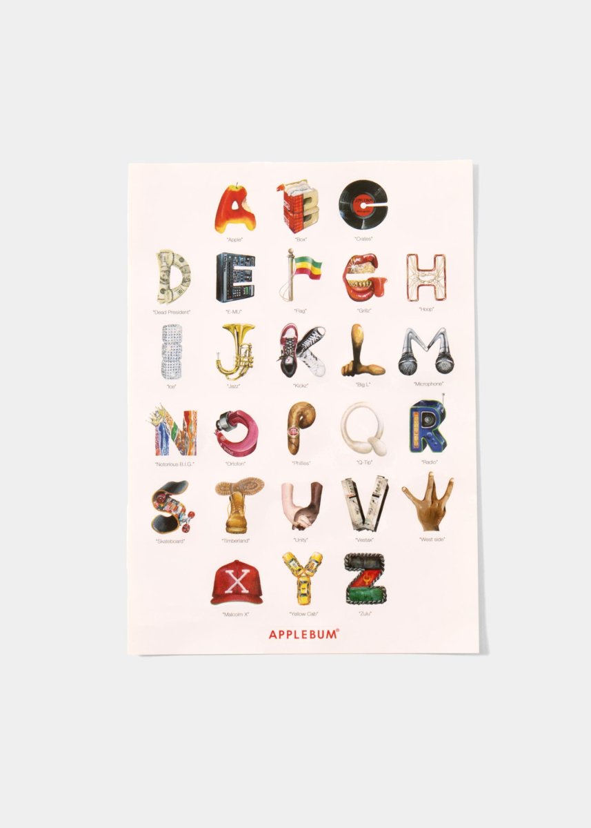 画像1: APPLEBUM  “Alphabet” A4 Sticker (1)