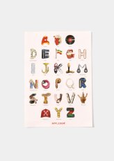 画像1: APPLEBUM  “Alphabet” A4 Sticker (1)