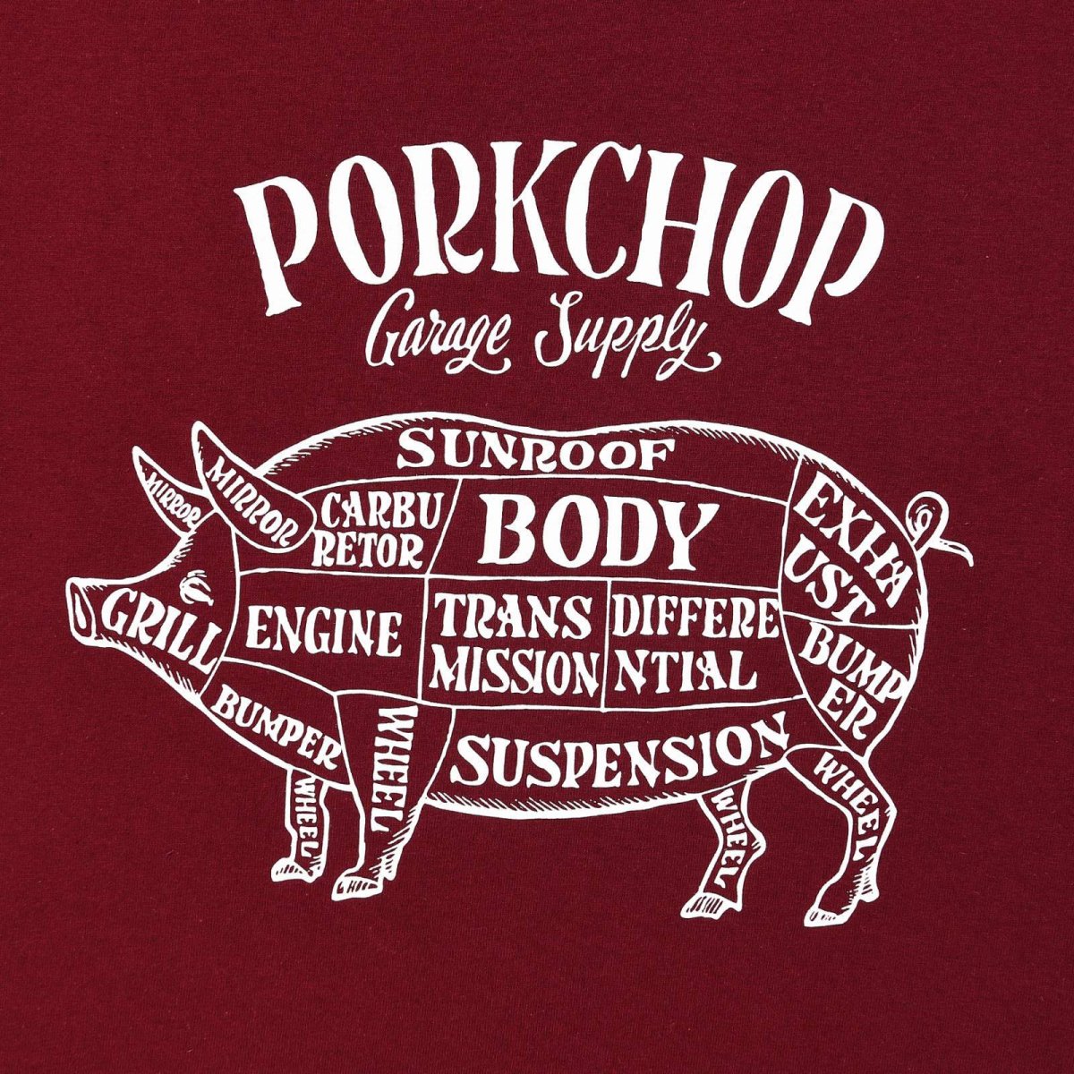 画像11: PORKCHOP GARAGE SUPPLY  PORK FRONT TEE 25 (11)