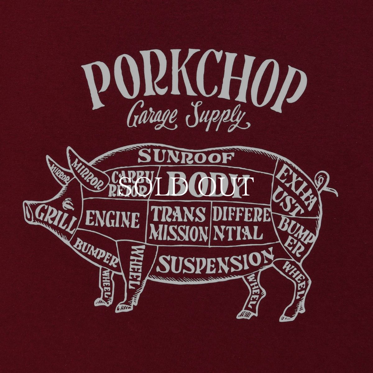 画像11: PORKCHOP GARAGE SUPPLY  PORK FRONT TEE 25 (11)
