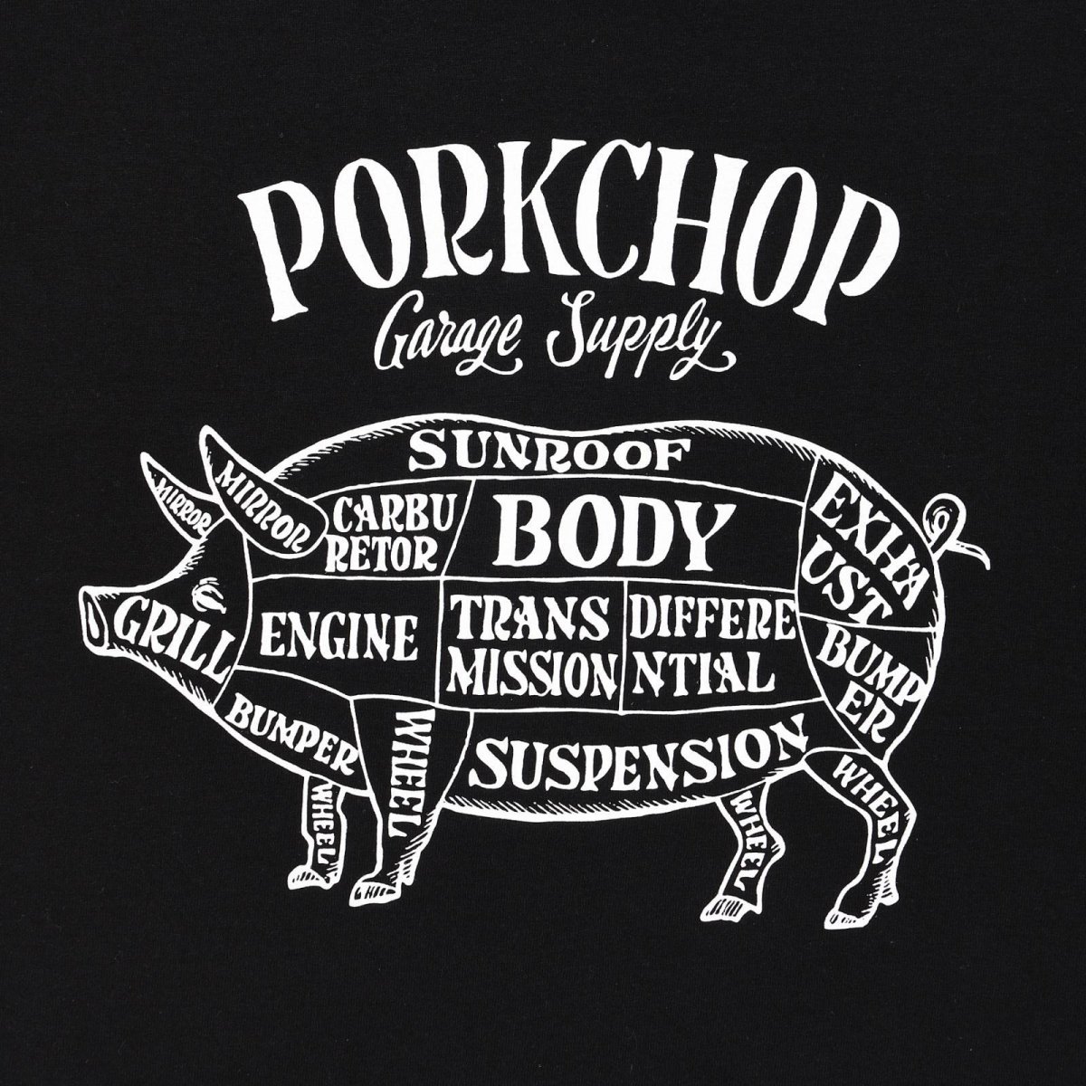 画像7: PORKCHOP GARAGE SUPPLY  PORK FRONT TEE 25 (7)