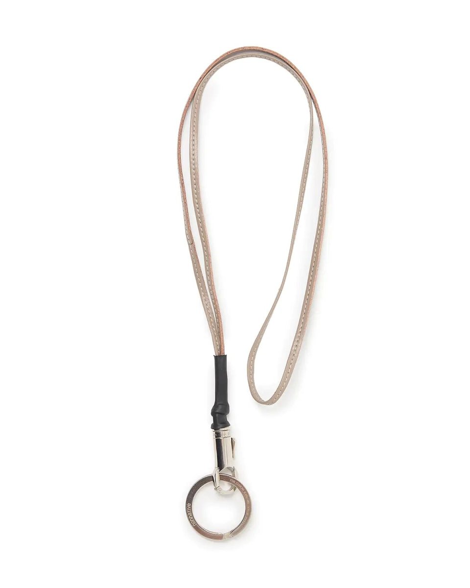 画像2: nonnative  DWELLER KEY RING BRASS WITH LEATHER STRAP by END (2)