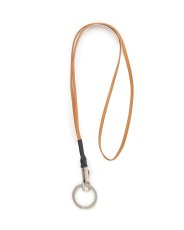 画像1: nonnative  DWELLER KEY RING BRASS WITH LEATHER STRAP by END (1)