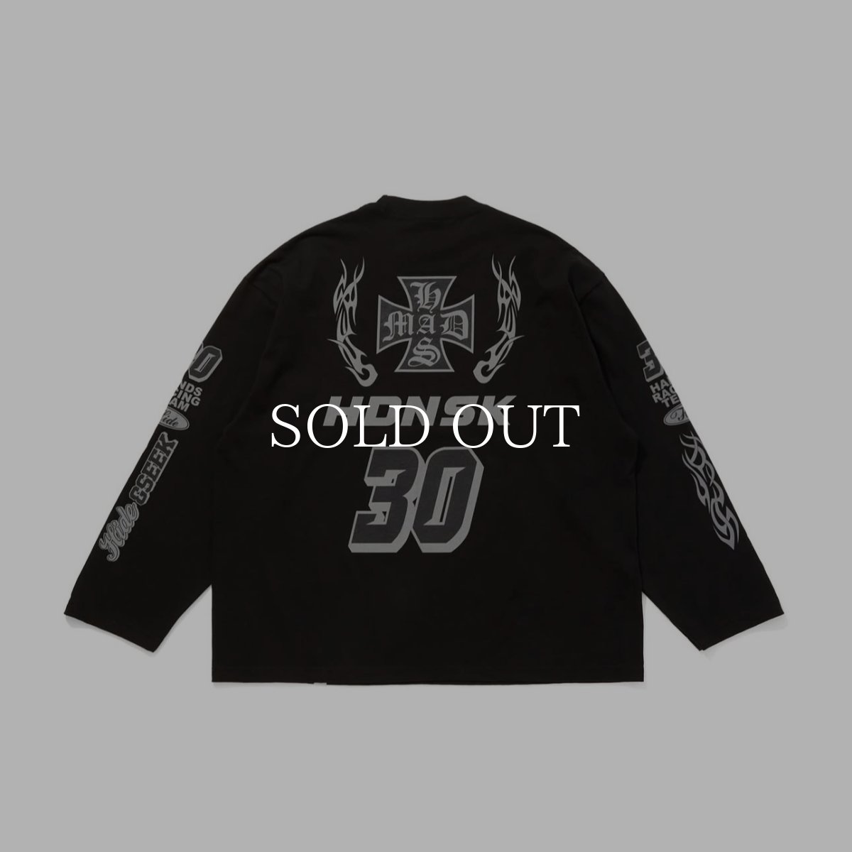 画像2: HideandSeek  Racing L/S Tee(Loose Fit) (2)