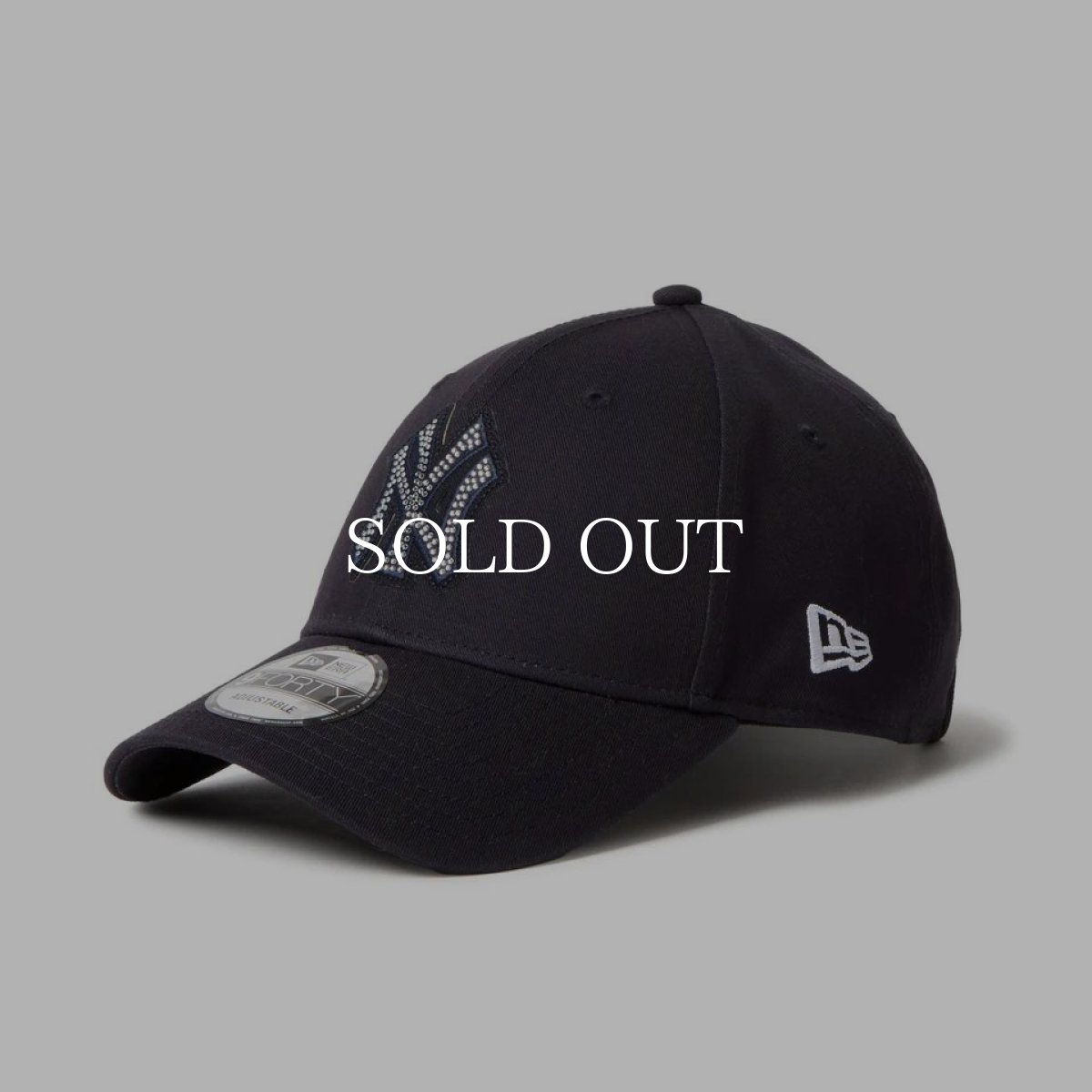 画像1: NEW ERA  9FORTY Rhinestone ニューヨーク・ヤンキース ネイビー (1)