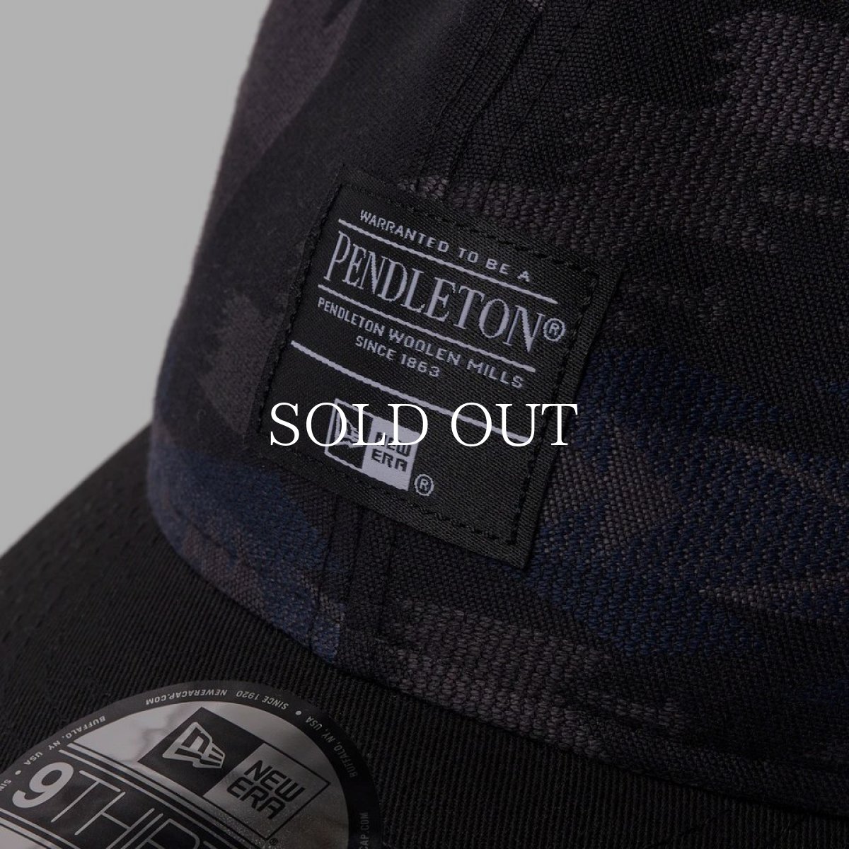 画像5: NEW ERA  9THIRTY Pendleton ペンドルトン ウーブンパッチ ブラック (5)