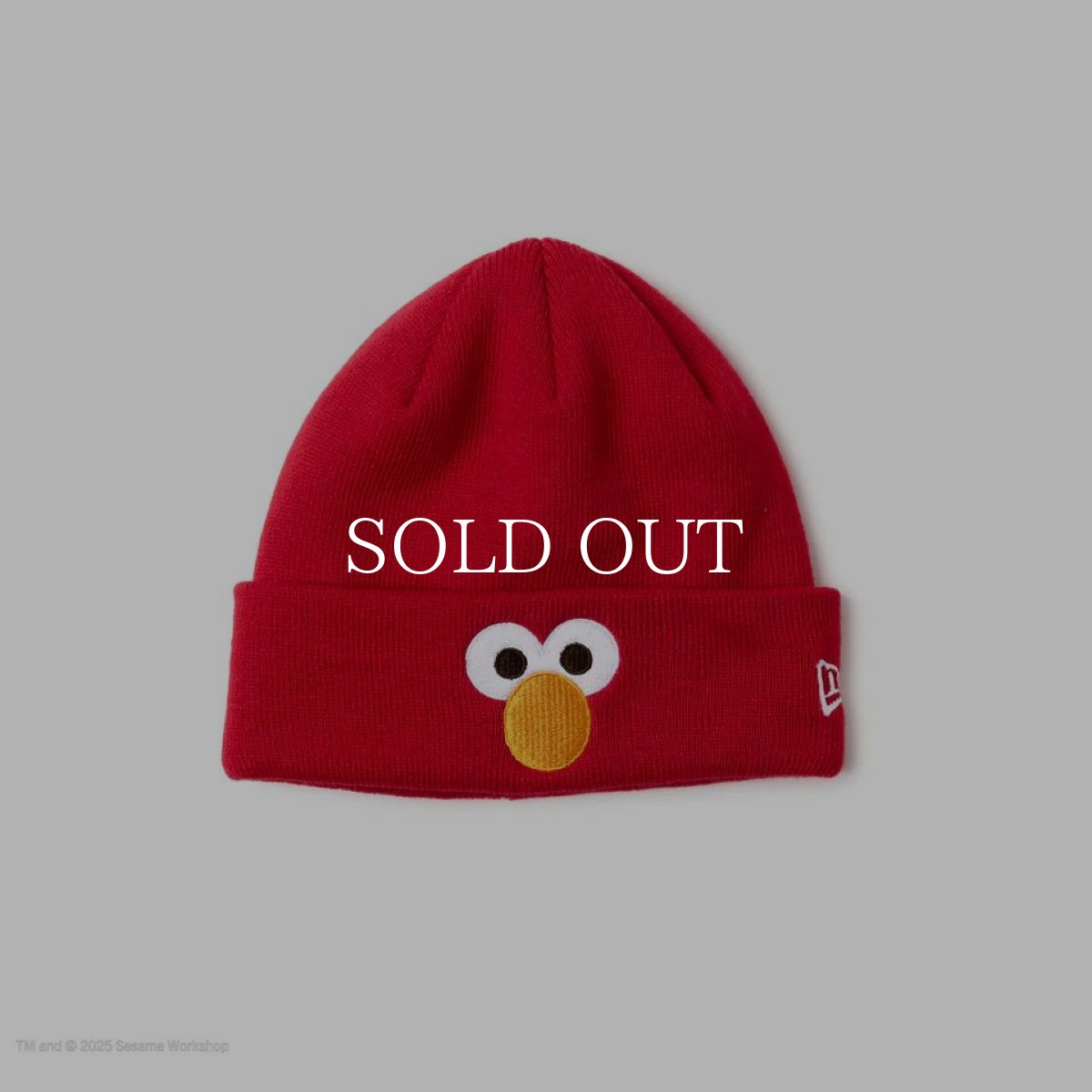 画像1: NEW ERA  キッズ Kid's ベーシック カフニット SESAME STREET セサミストリート Elmo エルモ レッド (1)