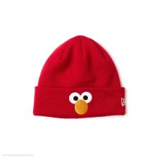 画像1: NEW ERA  キッズ Kid's ベーシック カフニット SESAME STREET セサミストリート Elmo エルモ レッド (1)