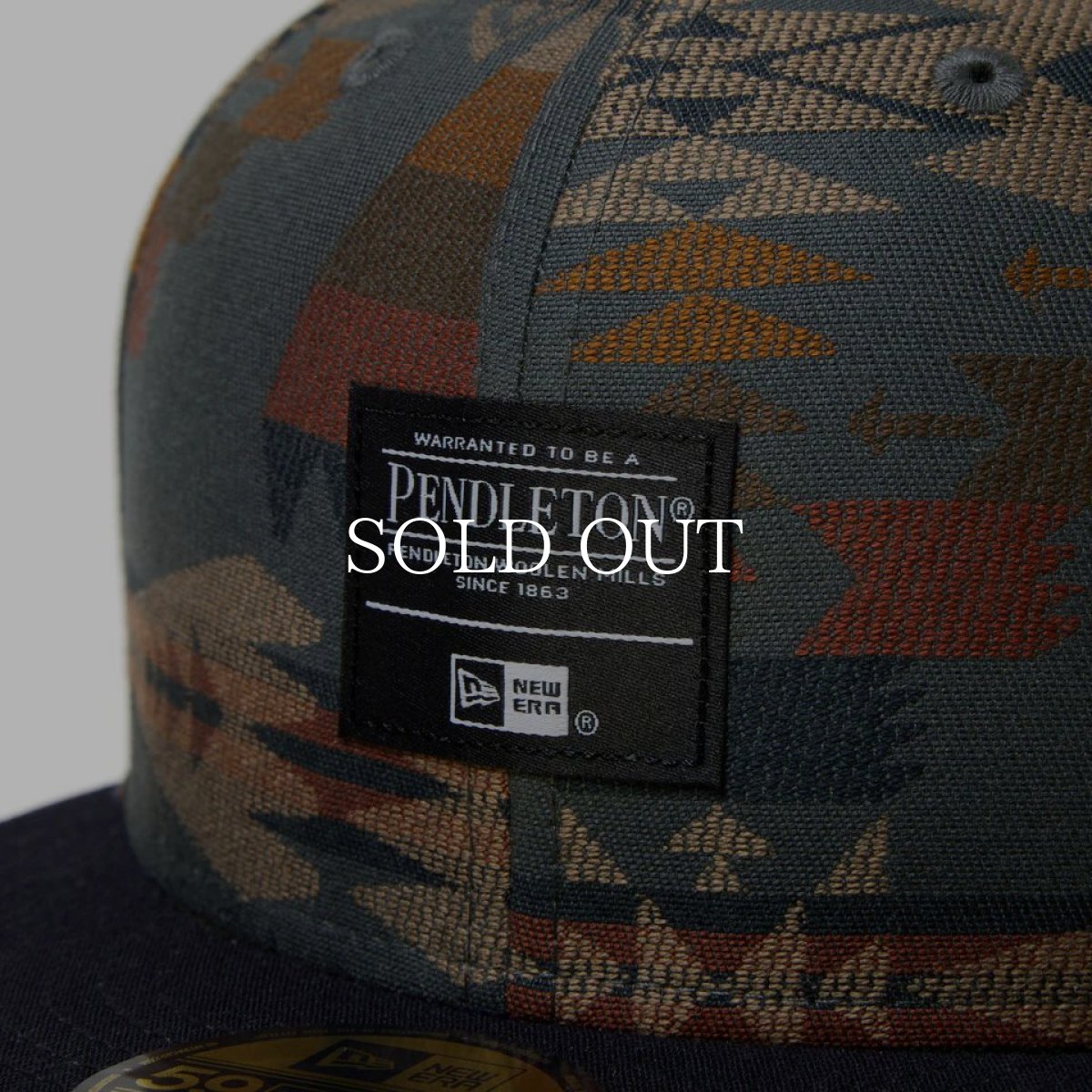 画像5: NEW ERA  59FIFTY Pendleton ペンドルトン ウーブンパッチ ネイビー (5)