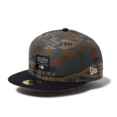画像1: NEW ERA  59FIFTY Pendleton ペンドルトン ウーブンパッチ ネイビー (1)