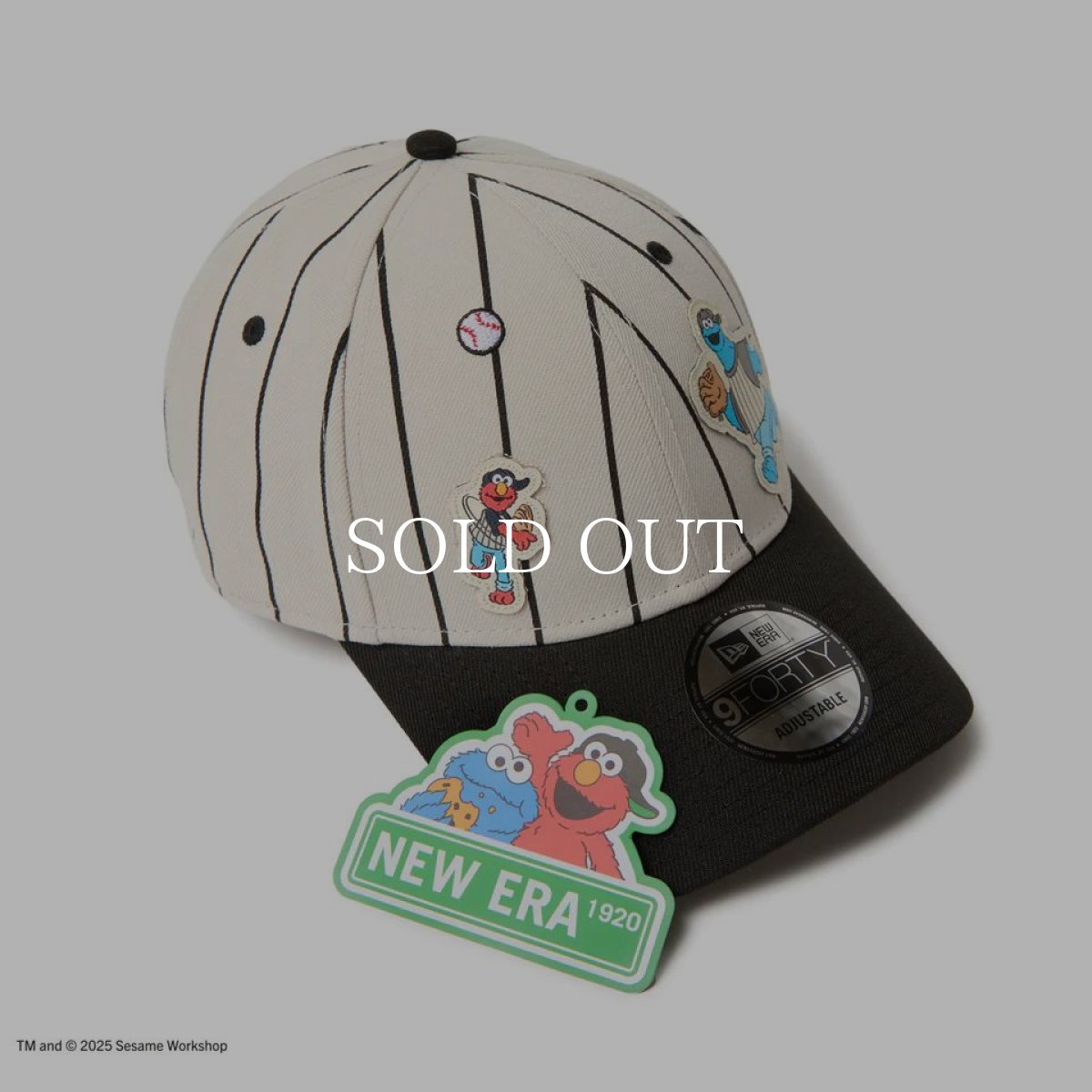 画像7: NEW ERA  9FORTY SESAME STREET セサミストリート ベースボール ストーン ブラックバイザー (7)