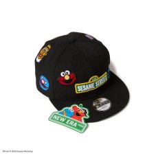 画像7: NEW ERA  キッズ Youth 9FIFTY SESAME STREET セサミストリート オールオーバー ブラック (7)