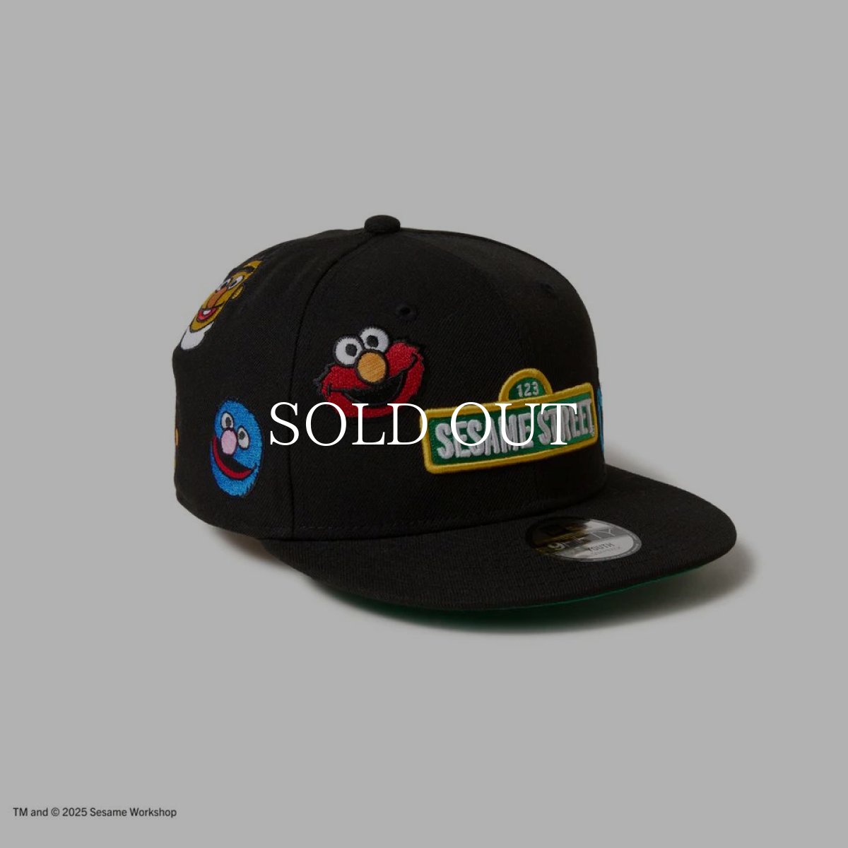 画像4: NEW ERA  キッズ Youth 9FIFTY SESAME STREET セサミストリート オールオーバー ブラック (4)