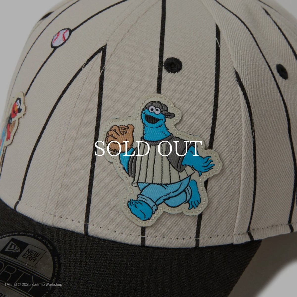 画像9: NEW ERA  9FORTY SESAME STREET セサミストリート ベースボール ストーン ブラックバイザー (9)