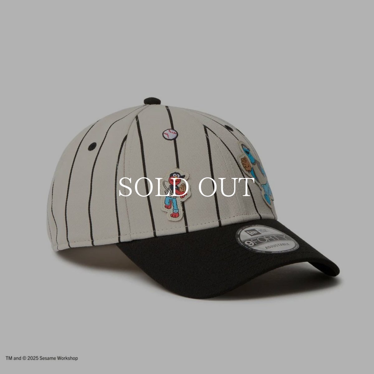 画像2: NEW ERA  9FORTY SESAME STREET セサミストリート ベースボール ストーン ブラックバイザー (2)