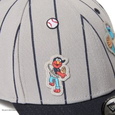 画像8: NEW ERA  9FORTY SESAME STREET セサミストリート ベースボール グレー ネイビーバイザー (8)