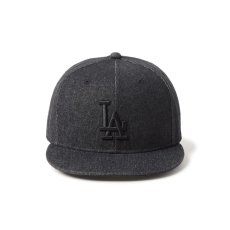 画像2: NEW ERA  59FIFTY Denim ロサンゼルス・ドジャース ブラックデニム (2)