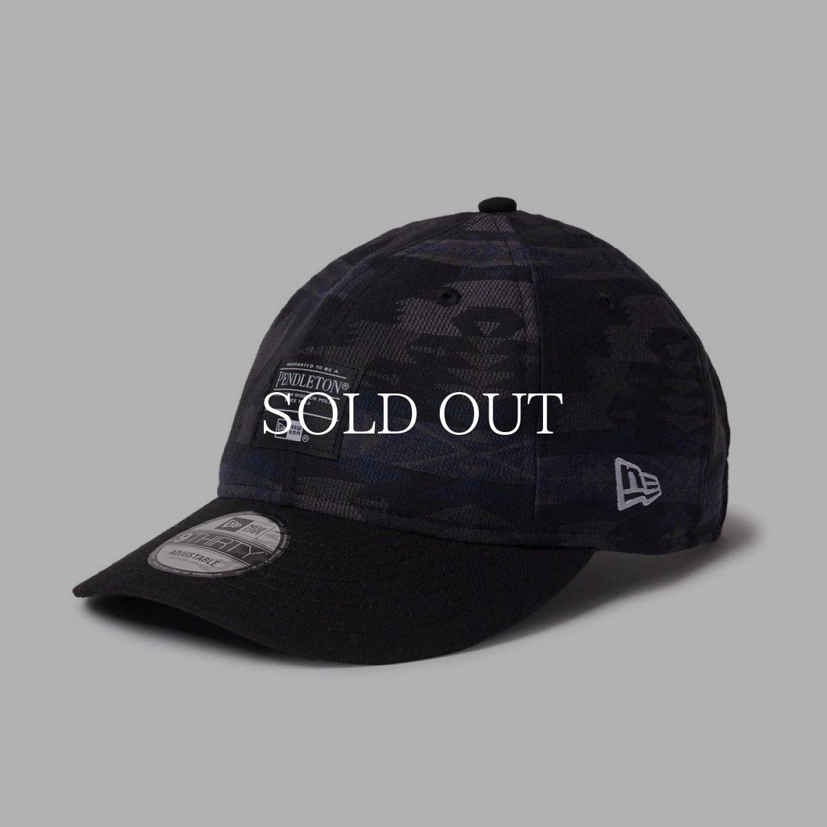 画像1: NEW ERA  9THIRTY Pendleton ペンドルトン ウーブンパッチ ブラック (1)