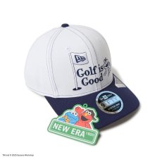 画像6: NEW ERA  9FIFTY ストレッチスナップ SESAME STREET セサミストリート Golf is Good ホワイト ネイビーバイザー | ゴルフ (6)