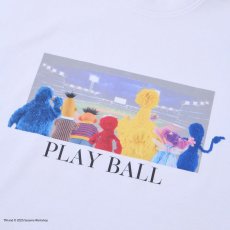 画像4: NEW ERA  長袖 オーバーサイズド コットン Tシャツ SESAME STREET セサミストリート Baseball ホワイト (4)