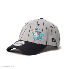 画像4: NEW ERA  9FORTY SESAME STREET セサミストリート ベースボール グレー ネイビーバイザー (4)