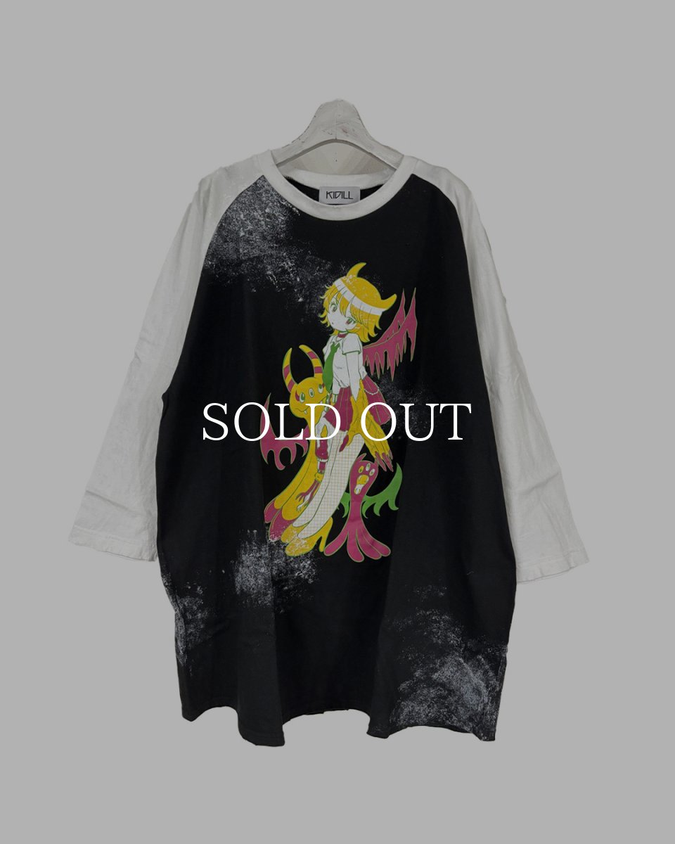 画像1: KIDILL  PUNK GIRL RAGLAN T-SHIRT (1)
