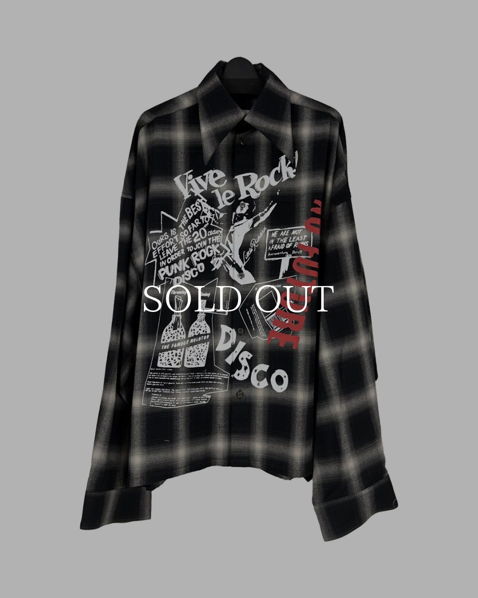 画像1: KIDILL  SEDITIONARIES POINTED COLLAR SHIRT (1)