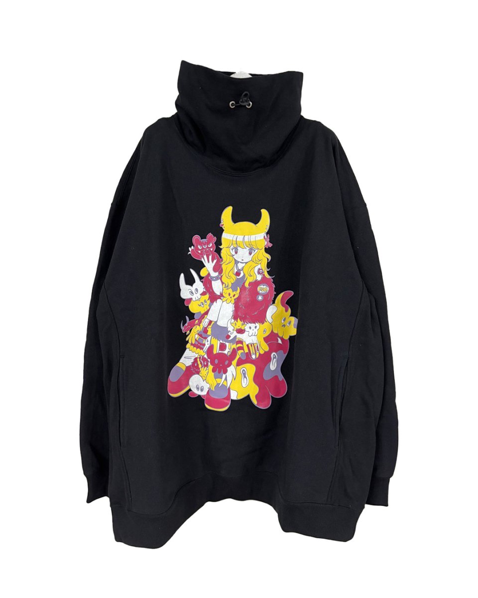 画像1: KIDILL  PUNK GIRL HI-NECK PULLOVER SWEAT (1)