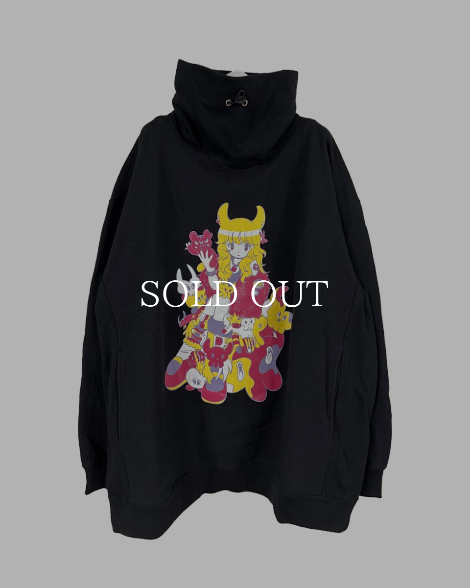 画像1: KIDILL  PUNK GIRL HI-NECK PULLOVER SWEAT (1)