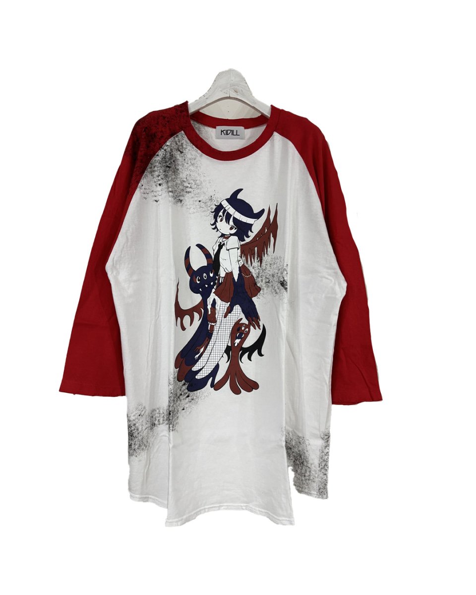 画像2: KIDILL  PUNK GIRL RAGLAN T-SHIRT (2)
