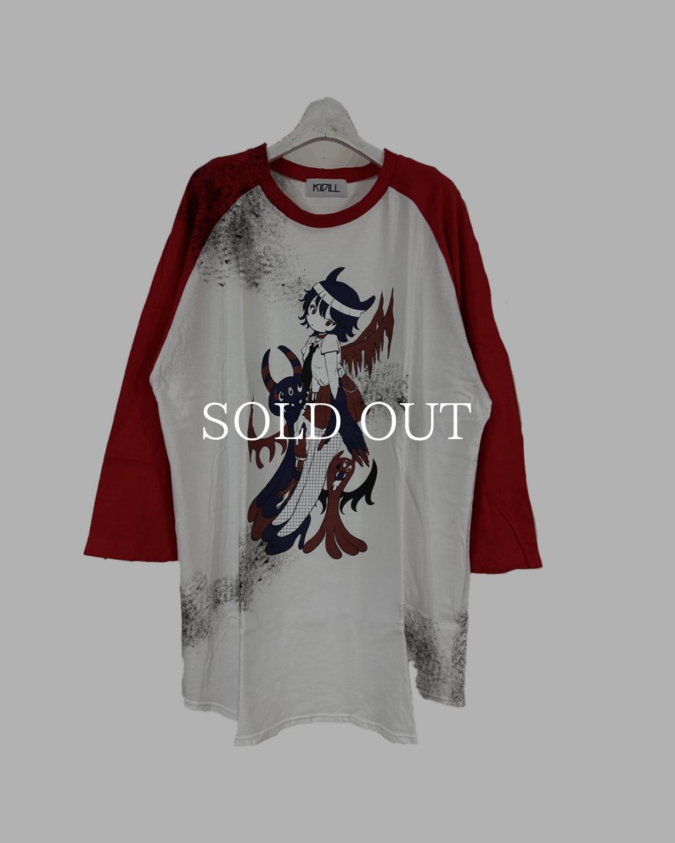 画像2: KIDILL  PUNK GIRL RAGLAN T-SHIRT (2)