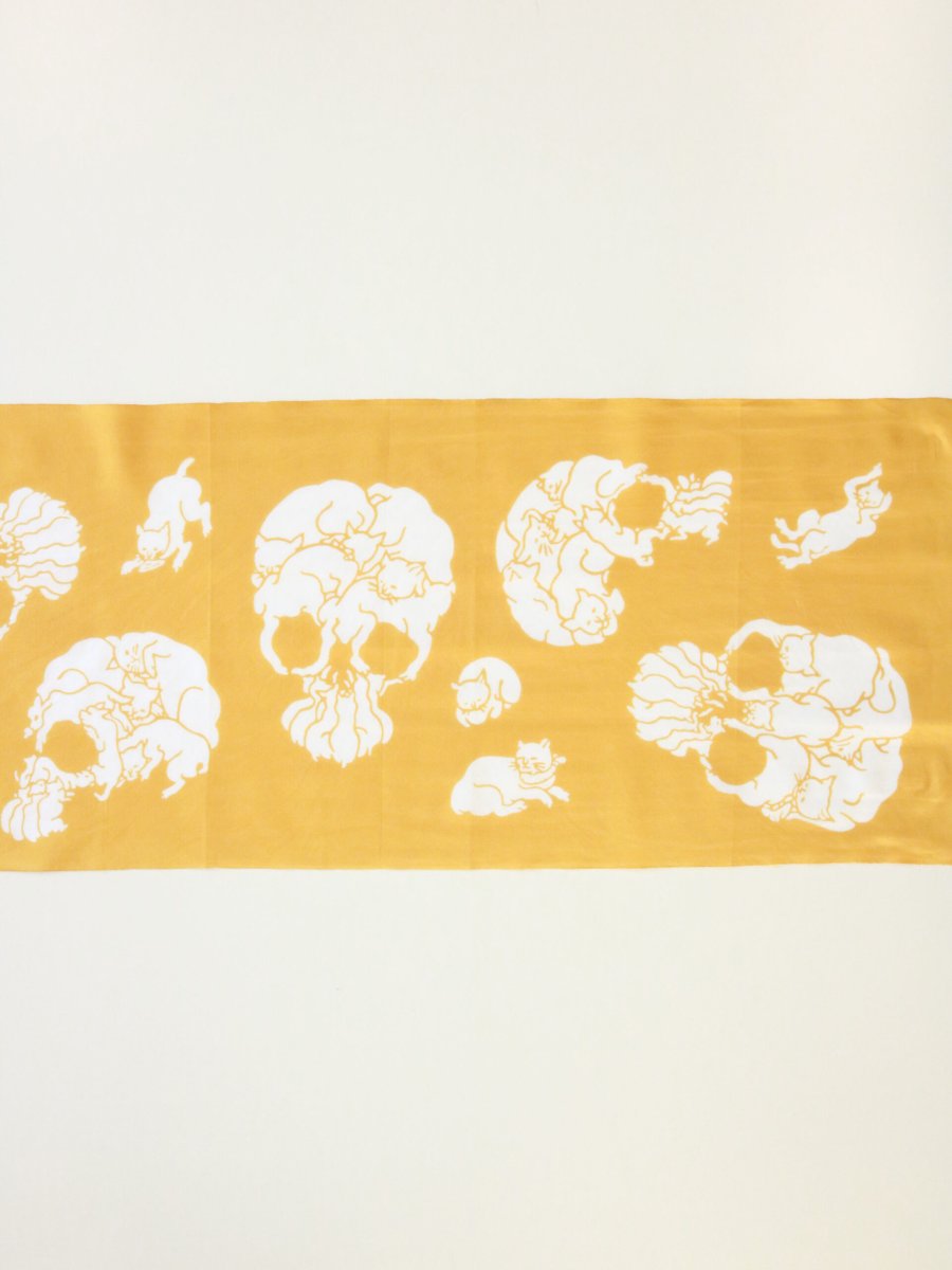 画像4: RADIALL  TENUGUI 猫どくろ (4)