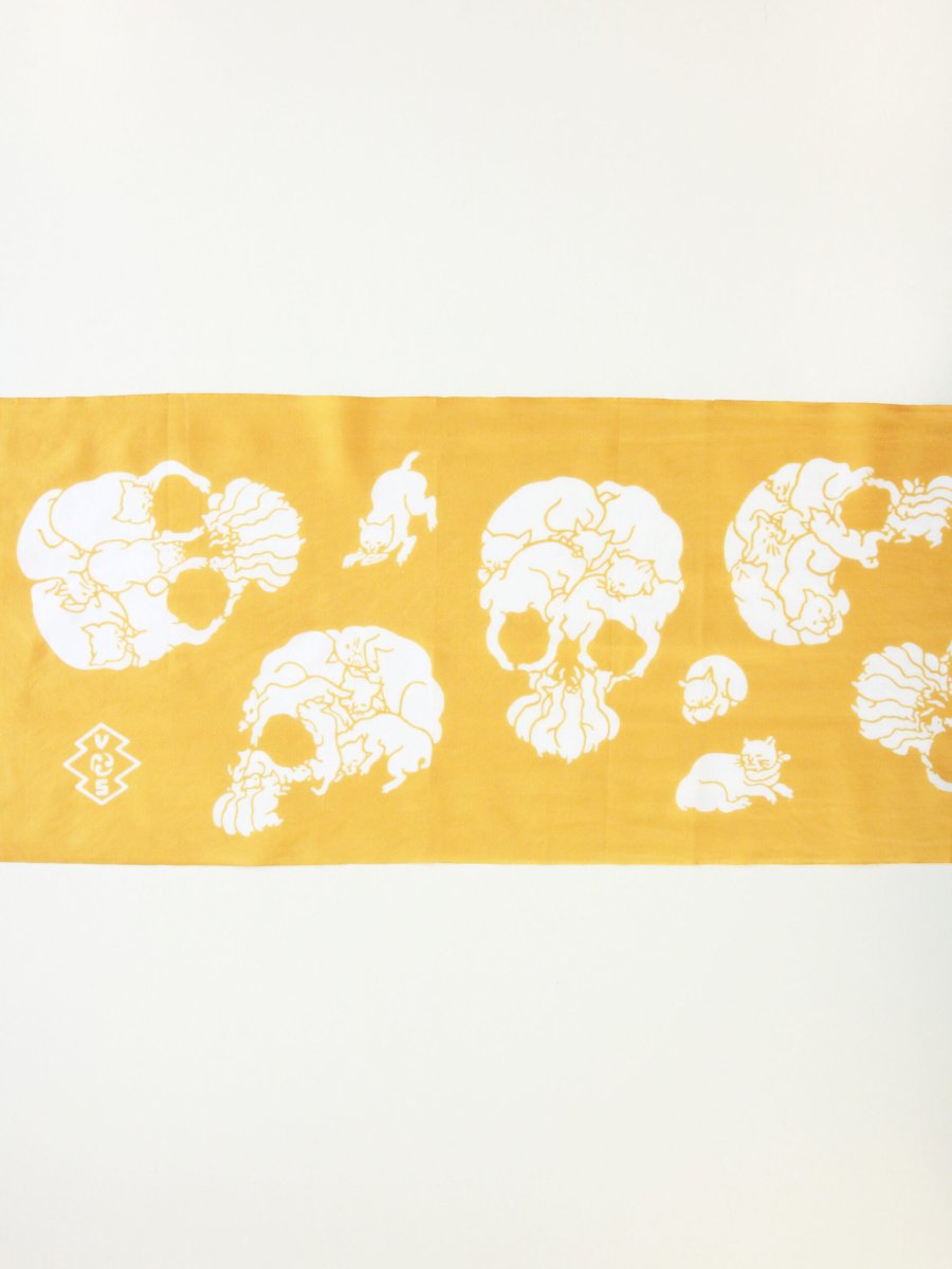 画像3: RADIALL  TENUGUI 猫どくろ (3)