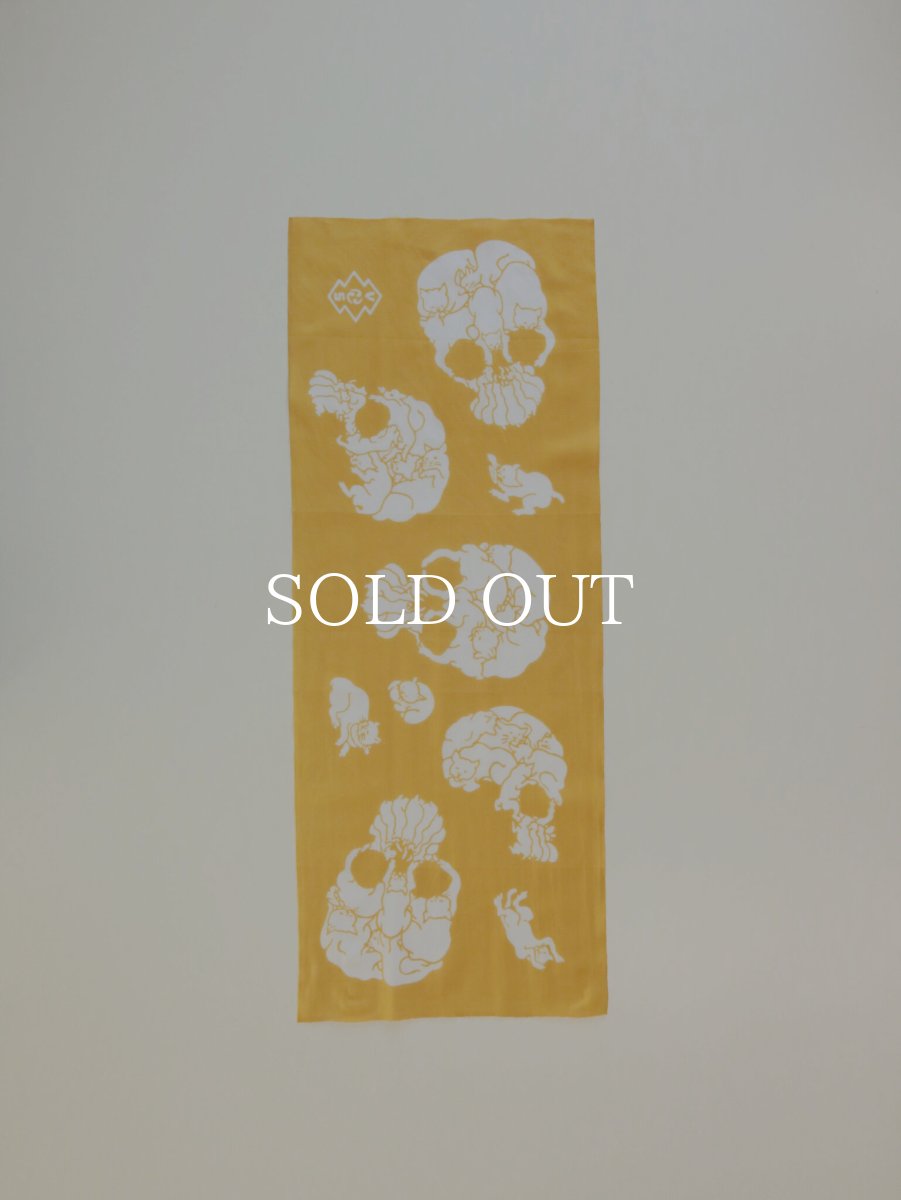 画像2: RADIALL  TENUGUI 猫どくろ (2)